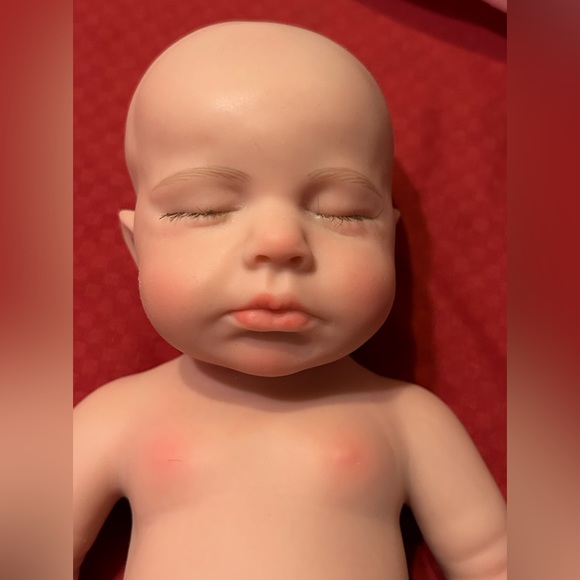 Reborn Preemie Baby Girl Full solid silicone body - Picture 2 of 3